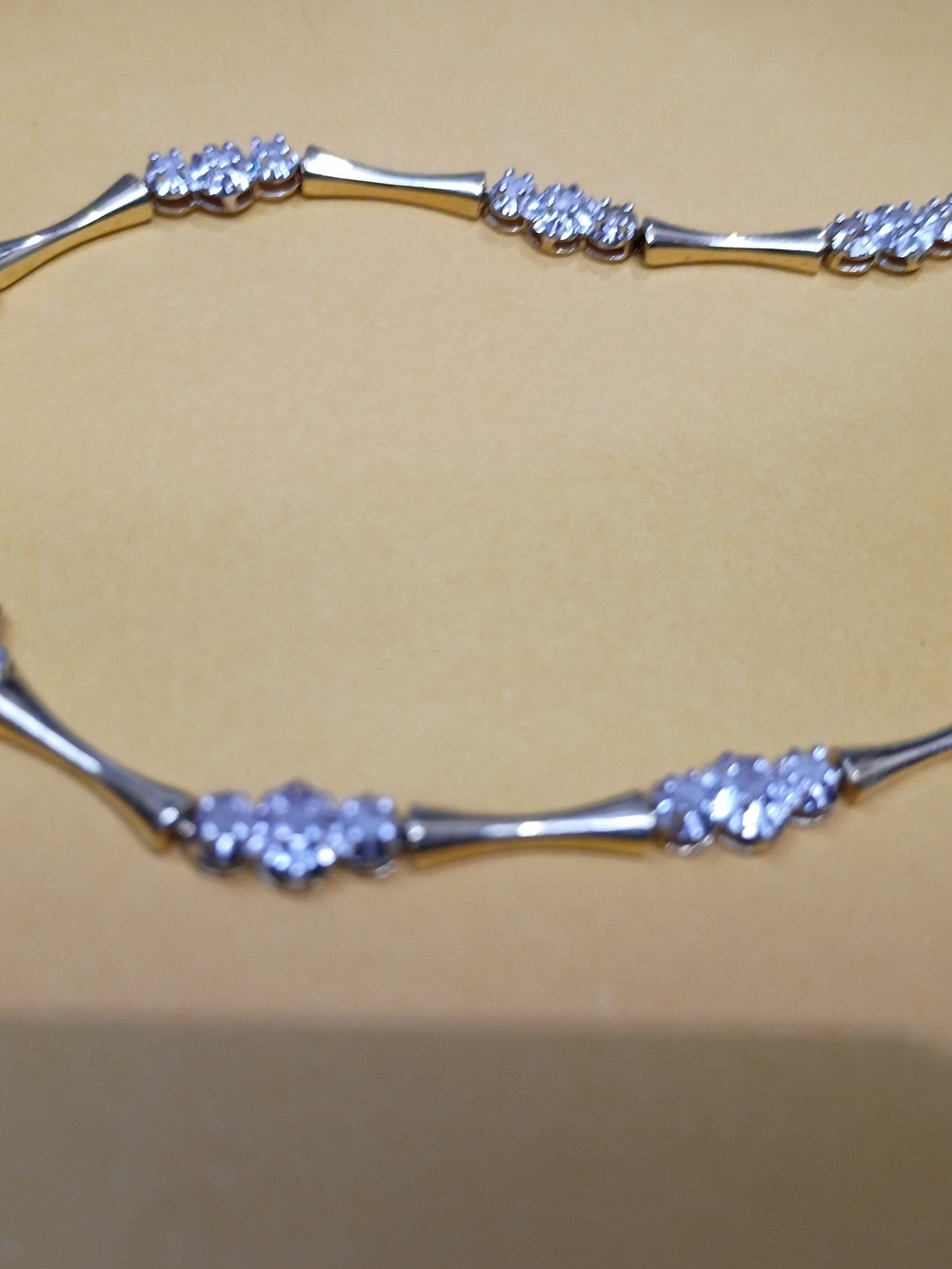 2.01 CT Natural round Brilliant cut diamond tennis bracelet VS2/F 10K Gold